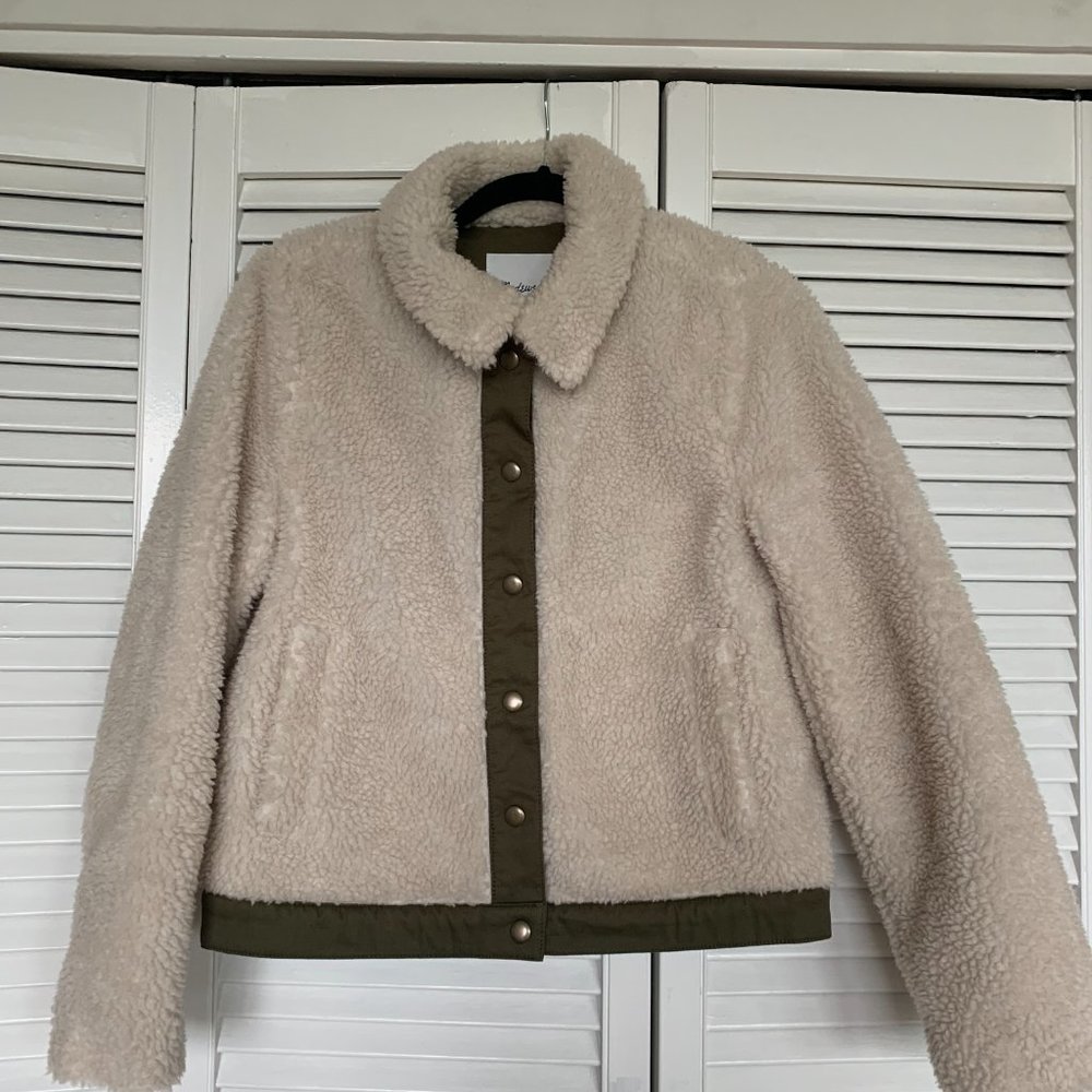 Madewell Portland Sherpa Jacket Size S - Picture 3 of 6